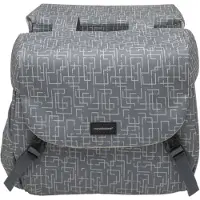 New Mondi joy dubbele fietstas - racktime snap-it - waterafstotend polyester - 38l - ivy walnut