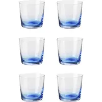 Broste Copenhagen Hue glazen 15cl blauw set van 6 stuks - 14496243
