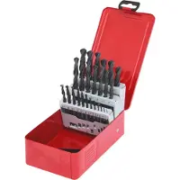 Ks Tools 330.1613 3301613 HSS-R Metaal-spiraalboorset 1 mm, 1.5 mm, 2 mm, 2.5 mm, 3 mm, 3.5 mm, 4 mm, 4.5 mm, 5 mm, 5.5 mm, 6 mm, 6.5 mm, 7 mm, 7.5 mm, 8 mm,