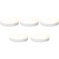 Luumr Set van 5 Smart GX53 dimbare LED lampen opaal 9W 806 lm 2700-6500K