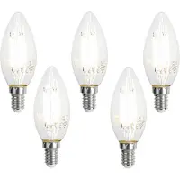 Luumr Set van 5 Smart E14 LED lampen C35 helder 4.2W 470 lm 2700-6500K
