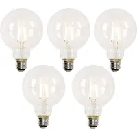 LUEDD Set van 5 Smart E27 LED lamp G95 4,5W 470 lm 1800-4000K