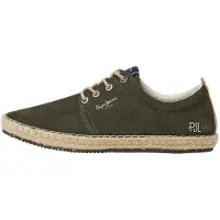 Pepe Jeans Espadrilles 'Tourist West' donkergroen