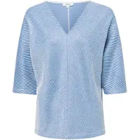 s.Oliver Sweatshirt lichtblauw / wit