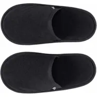 Abyss & Habidecor Badstof Badslipper Amigo Black-Schoenmaat 38 - 40