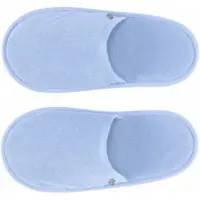 Abyss & Habidecor Badstof Badslipper Amigo Powder Blue-Schoenmaat 43 - 46