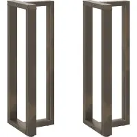 vidaXL Bartafelpoten 2 st T-vormig 40x35x(110-111) cm staal naturel