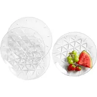 Sagaform Picknick Plate 20 Cm 4 Pcs - Dinerborden Acrylaat Clear - 5017336
