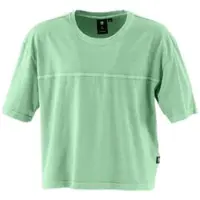 G-Star T-shirt lichtgroen Meisjes Katoen Ronde hals Effen - maat 140