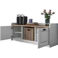 Norda Design Wren Schoenenkast 120cm | 100% Melamine | Wit Notenhout