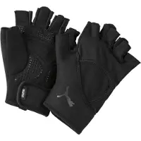 Puma Essentiële trainingshandschoenen met vingers, Zwart, Maat L