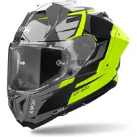 Airoh GP 800 Master Carbon Zwart Grijs Geel Integraalhelm Maat XS