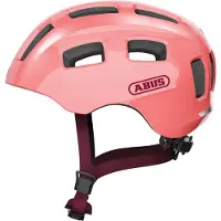 ABUS Fietshelm YOUN-I 2.0 living coral S - 48-54 cm - pink - Geschikt voor gebruik op elektrische fietsen - stadsfietsen - 240 g