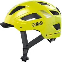 ABUS Fietshelm HYBAN 2.0 MIPS signal yellow L - 56-61 cm - geel - Geschikt voor gebruik op elektrische fietsen - stadsfietsen - 480 g