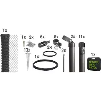 Alberts Draadgaasafrastering Hoogte: 80-200 cm, totale lengte: 15-25 m, met grondbussen (set)