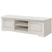 DOMUS CAROL|Lowboard met 2 deuren in wit grenen