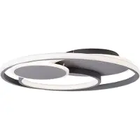 Brilliant G99371/22 Runda Plafondlamp Donkergrijs Mat - 50W/6000LM/3000-6000K