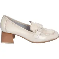 Hispanitas Hispanitasvoor vrouwen. HV243319 Off-white Malta leren loafers (41), Leer, Wit, Plat, Geen, Casual