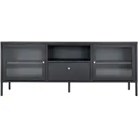 House Nordic TV-meubel Dalby | metaal zwart 160x60x35 cm tv-meubels | NADUVI