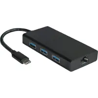 Value USB-C naar Gigabit Ethernet-converter + hub