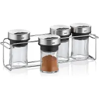 kela Kruidenrek Miko Met 5 Kruidenpotjes Zilver