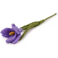 Sjaal met Verhaal Paasdecoratie Krokus Groen / Paars 25 X 5 X 3 Cm