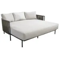 Yoi Loungebed Umi Dark Grey Rope Green