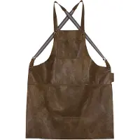 Dutchdeluxes Schort Dutchdeluxes Suspender Serie Apron Vintage Brown