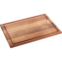 GEFU ENNO Snijplank met Sapgeul – 37 x 25 cm – Europees Walnotenhout – Dubbelzijdig – Antibacterieel