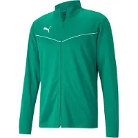 Puma Trainingsjack 'TeamRise' grasgroen / wit