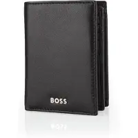 HUGO BOSS Leren Portemonnee Classic Smooth Wallet Black Zwart