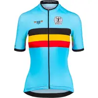 Bioracer - Women's Belgium Icon Classic Jersey - Fietsshirt XL, blauw