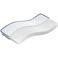 vidaXL Traagschuimmatras, 100x200x17 cm, zacht, wit