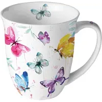 Ambiente Tasse 0,4 L Porzellan Butterfly