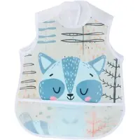 Babydrogist Kinderslabbetje - Dieren - Met Opbergvak - 1 Stuk - 1/2 Jaar