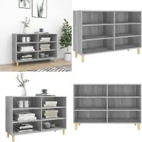vidaXL Dressoir 103,5x35x70 cm bewerkt hout grijs sonoma eikenkleurig - Dressoir - Dressoirs - Opbergkast - Buffetkast