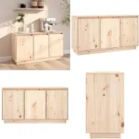 vidaXL Dressoir 111x34x60 cm massief grenenhout - Dressoir - Dressoirs - Opbergkast - Kast