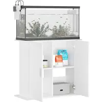 vidaXL Aquariumstandaard 81x36x73 cm bewerkt hout wit