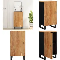 vidaXL Dressoir met deur 40x31x75 cm massief acaciahout - Dressoir - Dressoirs - Kast - Dressoirkast