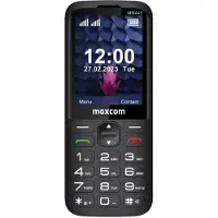 Maxcom MM445 4G, Groot scherm, Dual SIM, 7,11 cm (2,8 inch), 0,3 MP, 1700 mAh, Zwart