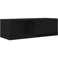 vidaXL TV-meubel 80x31x25,5 cm spaanplaat zwart eikenkleurig