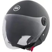 BHR 832 Vespa - Scooterhelm Retro - ECE goedgekeurde Scooterhelm - Geschikt als Scooter Brommer Motor Snorfiets Helm - XXL - Mat Zwart