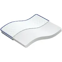 vidaXL Traagschuimmatras 140x190x17 cm, zacht, wit
