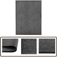 vidaXL Deurmat - 90x120 cm - Antraciet - Wasbaar Deurkmat - Vloermat - Entree Mat - Antislip Mat - Wasbare Mat