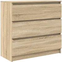 vidaXL Dressoir 80x35x76 cm spaanplaat sonoma eikenkleurig