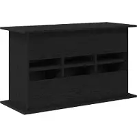 vidaXL Aquariumstandaard Zwart Eiken 101x41x58 cm Bewerkt Hout