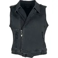 Black premium by emp Bodywarmer - Denim bodywarmer - S tot XXL - voor Vrouwen - grijs - Maat L