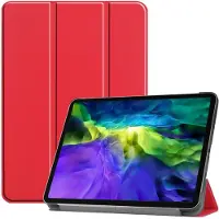 Eforyou Tri-fold smart case hoes voor iPad Pro 11 (2020 / 2021) - rood
