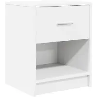 vidaXL Nachtkastje met lade 40x34x50 cm wit