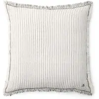 Marc O'Polo Sierkussen Fine Stripe Anthracite (40 x 60 cm)